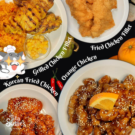 An image of an assortment of chicken dishes