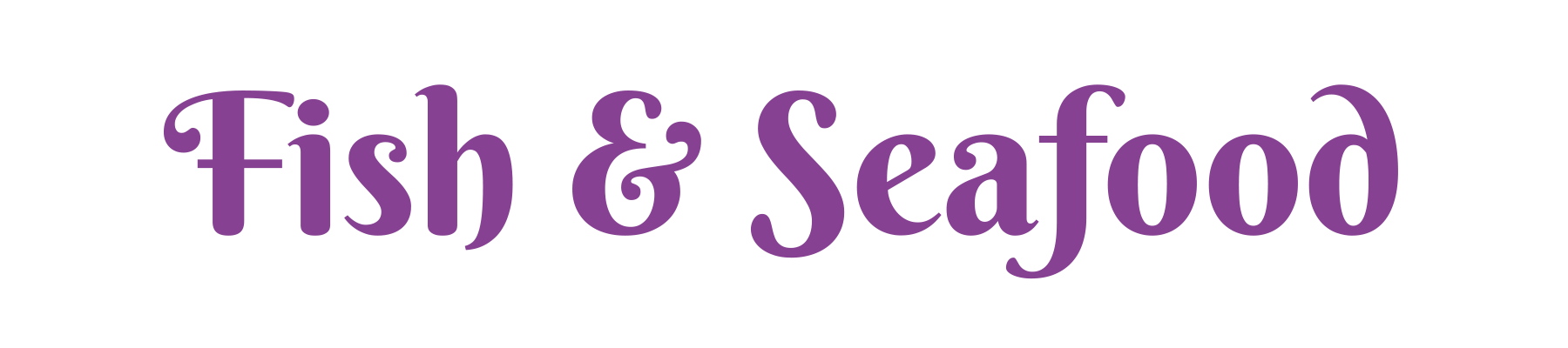 Fish & Seafood (title)